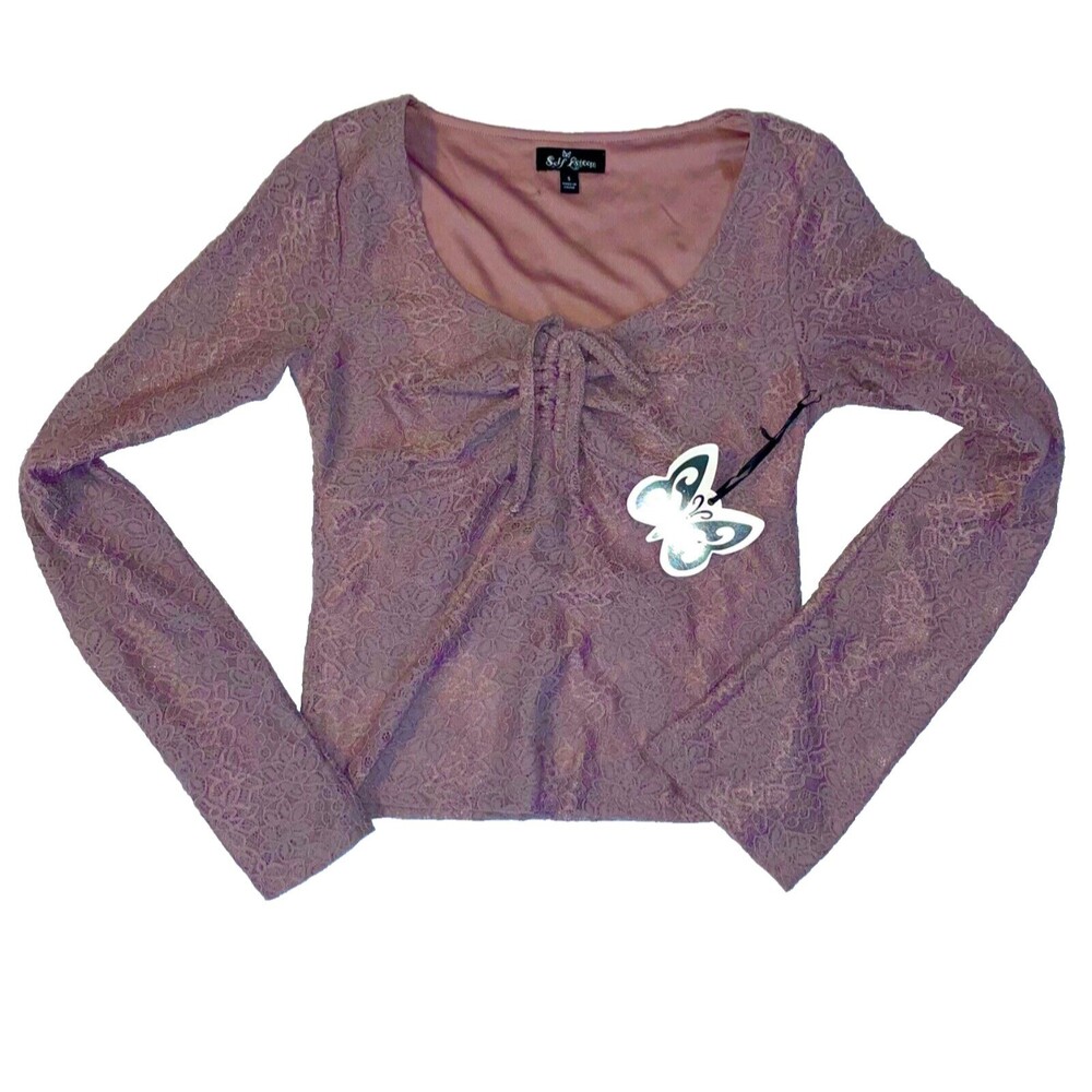 y2k lace Self Esteem long sleeve shirt size small